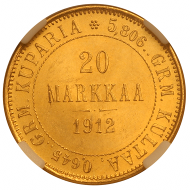 20 марок 1912 года. S. NGС MS64