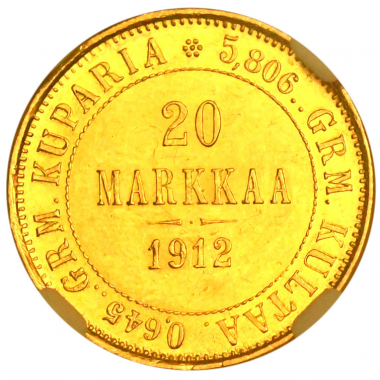 20 марок 1912 года. S. ННР. MS64