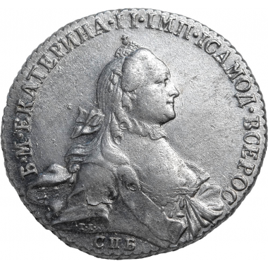 1 рубль 1764 года. СПБ-TI-ЯI. AU