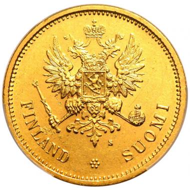 20 марок 1878 года. S. R. ННР. MS62