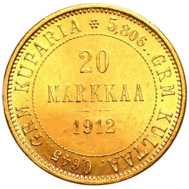 20 марок 1912 года. S. ННР. MS62