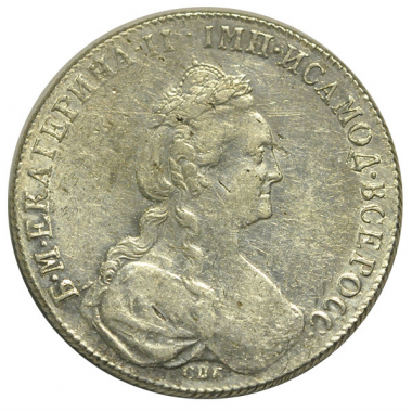 1 рубль 1777 года. СПБ-QЛ. AU