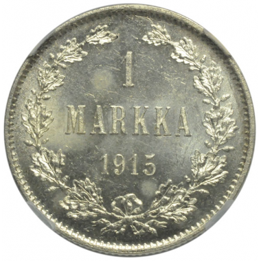 1 марка 1915 года S в слабе ННР MS65