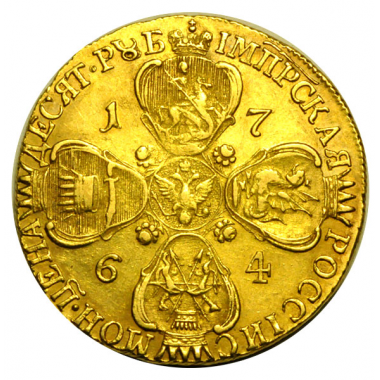 10 рублей 1767 года СПБ-ТI