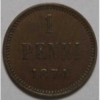 1 пенни 1874 года.